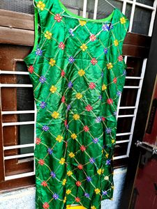 greeen stylish kurti for girls