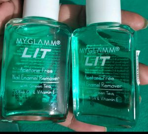 MyGlamm LIT Nail Enamel Remover Combo Of 2