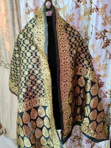 Elegant Black &amp; Gold Kurta Set
