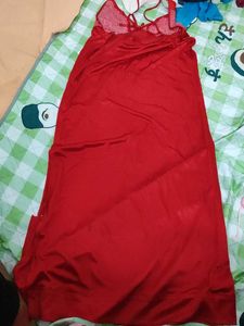Red Satin Nightgown