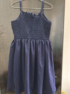 Navy Smocked Sundress