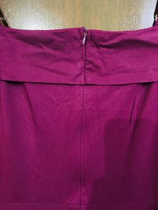 Purple Fit &amp; Flare Dress