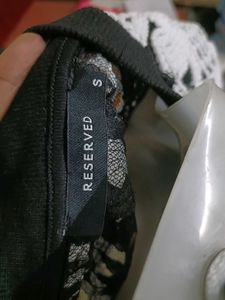 Reserved Lace Overlay Top 🖤