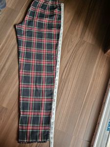 Checked Pant Without Pocket