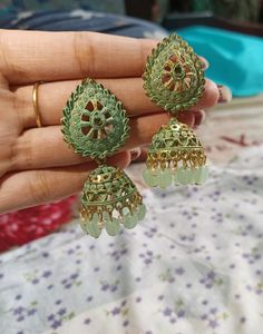 खुबसूरत झुमके 🪷💚✨