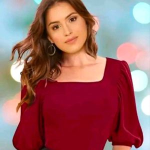 Elegant Red Top