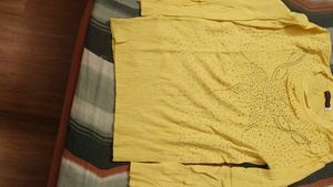 Yellow Embellished Pullover Sweater(Ludhiana)