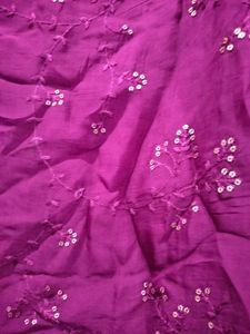 Purple Organza Kurta
