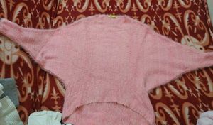 Pink Fuzzy Knit Sweater
