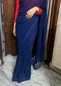 Embroided Saree Dabka Work