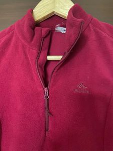 Maroon Fleece Decathlon Jacket (M)