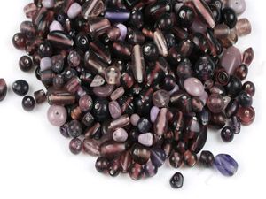 Purple Assorted Handmade Czech Glass Beads