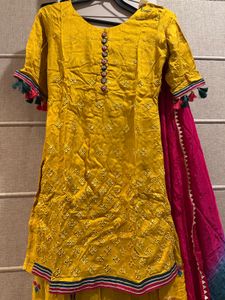 Yellow Kurta ShararaSet