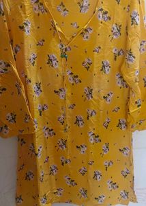 Floral Yellow Blouse