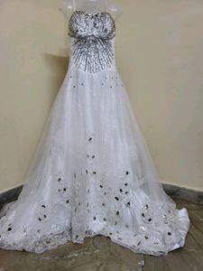 White Embellished Gown