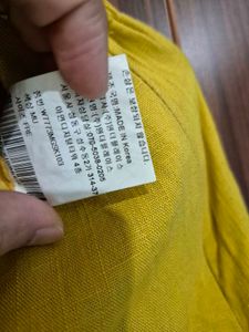 Yellow Asymmetrical Skirt