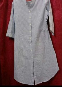 Striped Shirt Dress