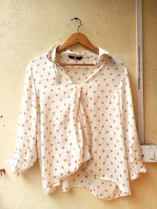 Polka Dot Wrap Up Knot Top (Women)