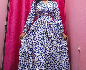 Beautiful Flower Maxi Dress