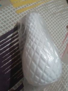 Textured White Vase its plastic