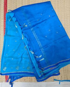 Elegant Blue Ombre Saree