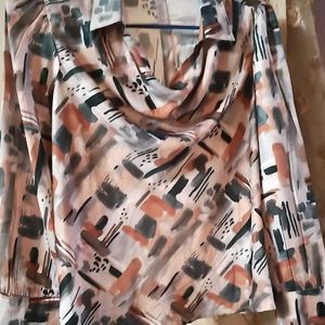 Abstract Print Blouse