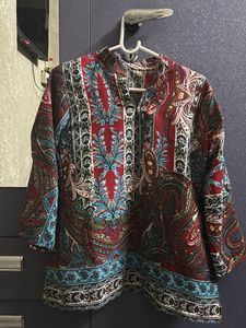 Patterned Tunic Top