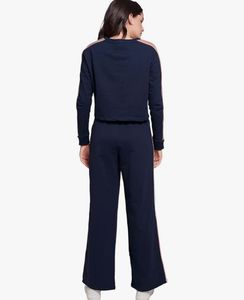 The souled store Navy Tracksuit Set with Stripes