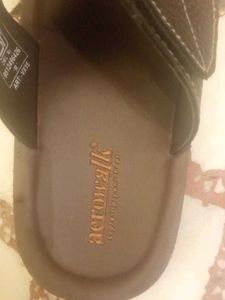 Aerowalk Brown Leather Sandals