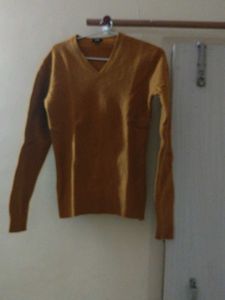Brown V-Neck Sweater