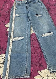 Wide Leg Jeans For Woman Girls