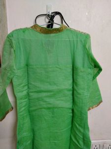 Light Parrot Green Kurta
