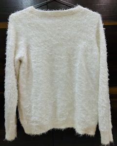 White Fluffy Sweater