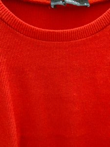 Red ribbed T-Shirt