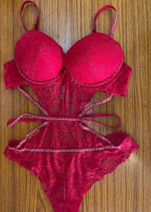 Red Lace Lingerie Set