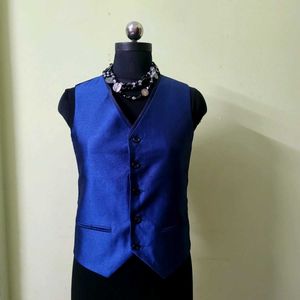 Elegant Blue Waistcoat