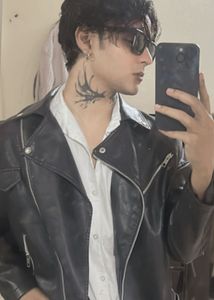 Black Racing Leather Jacket