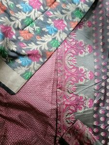 Unstitched Suit With Top Bottom And Dupatta