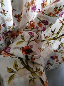Floral Print Curtains set of 2, 5 feetand one 8 fe