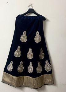 White Blue Lehenga