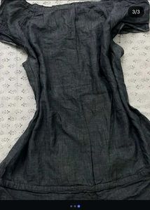 Y2k Black Button Down Top