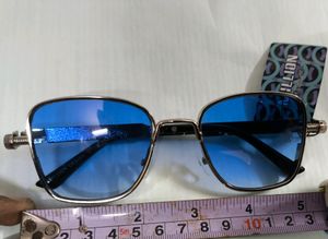 Metal Sunglasses🕶️ Squared Retro Sky Blue Aviator
