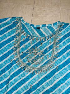 Striped Blue Kurti