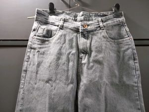 328. Grey baggy Jeans for women
