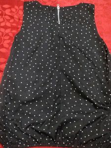 Polka Dot Sleeveless Top