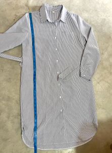 Striped Shirt Dress
