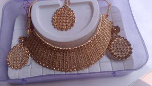Elegant Gold-toned Jewelry Set
