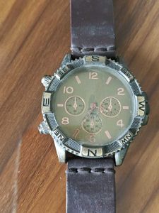 Leather Band Watch WithOut Cell.