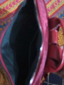 Maroon Crossbody Bag with Pockets