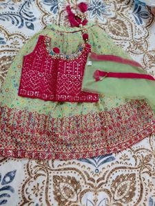 Baby Girl Crop Top Or Chniya Choli
